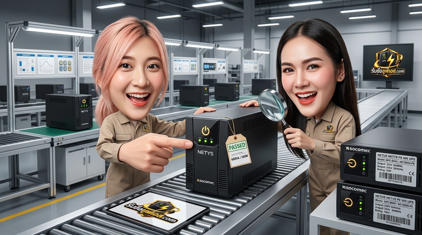 เครื่องสำรองไฟ SOCOMEC NETYS PE 600 สำหรับตรวจสอบสภาพและประเมินราคารับซื้อ