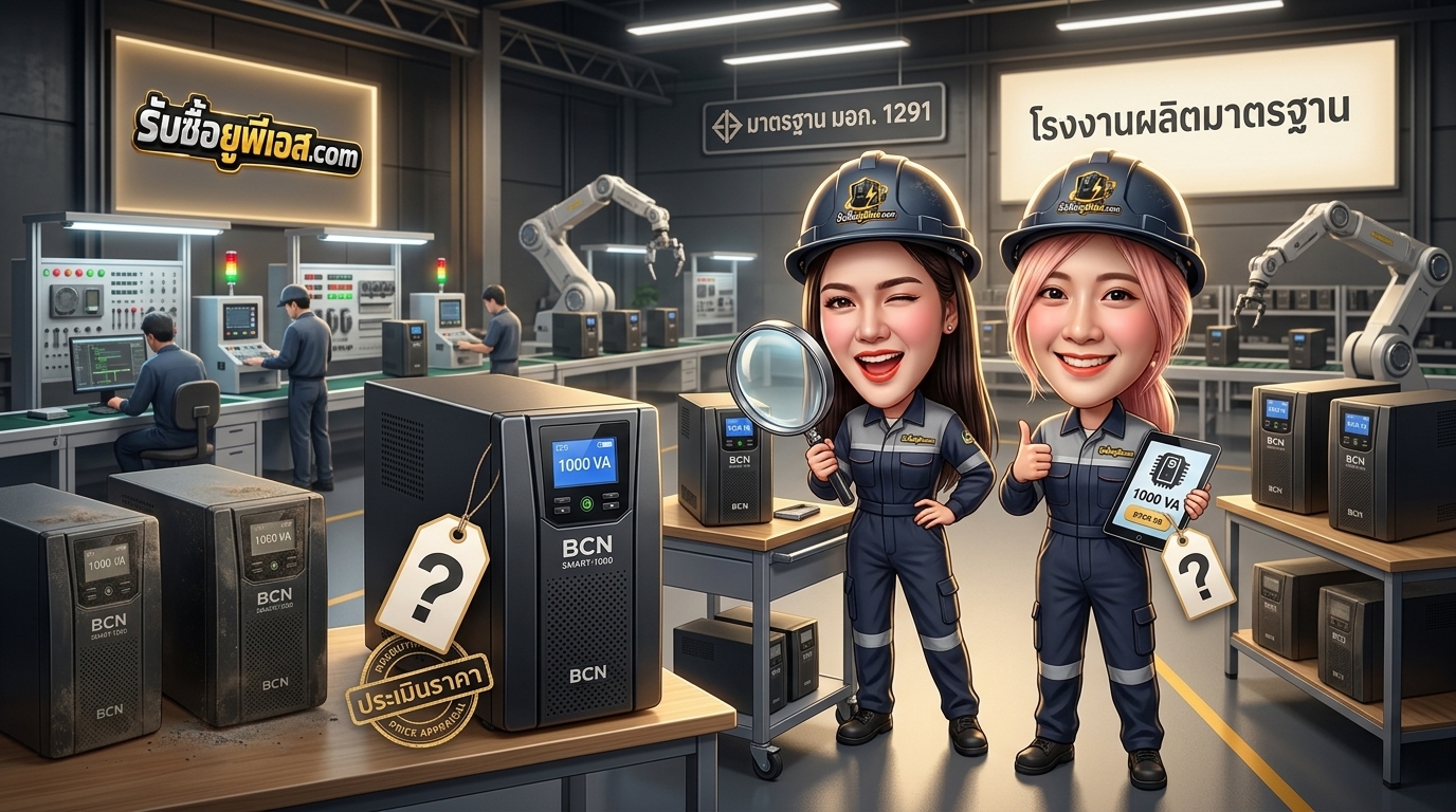 บริการรับซื้อ UPS BCN SMART-1000 ตรวจสอบสภาพเครื่องสำรองไฟมือสอง