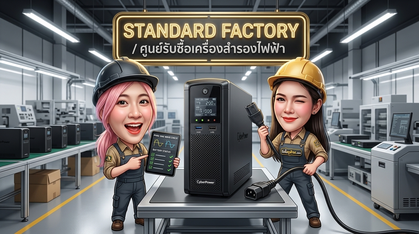 เครื่องสำรองไฟ CyberPower CP1500EPFCLCD สำหรับการตรวจเช็กสภาพและรับซื้อ