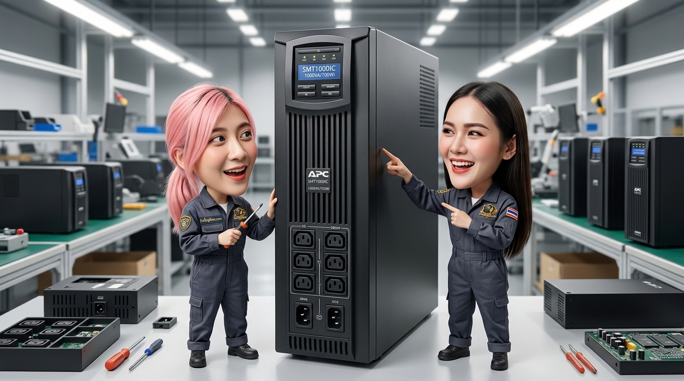 รับซื้อ UPS APC SMT1000IC เครื่องสำรองไฟฟ้าแบบตั้งพื้น พร้อมหน้าจอ LCD สำหรับระบบเซิร์ฟเวอร์