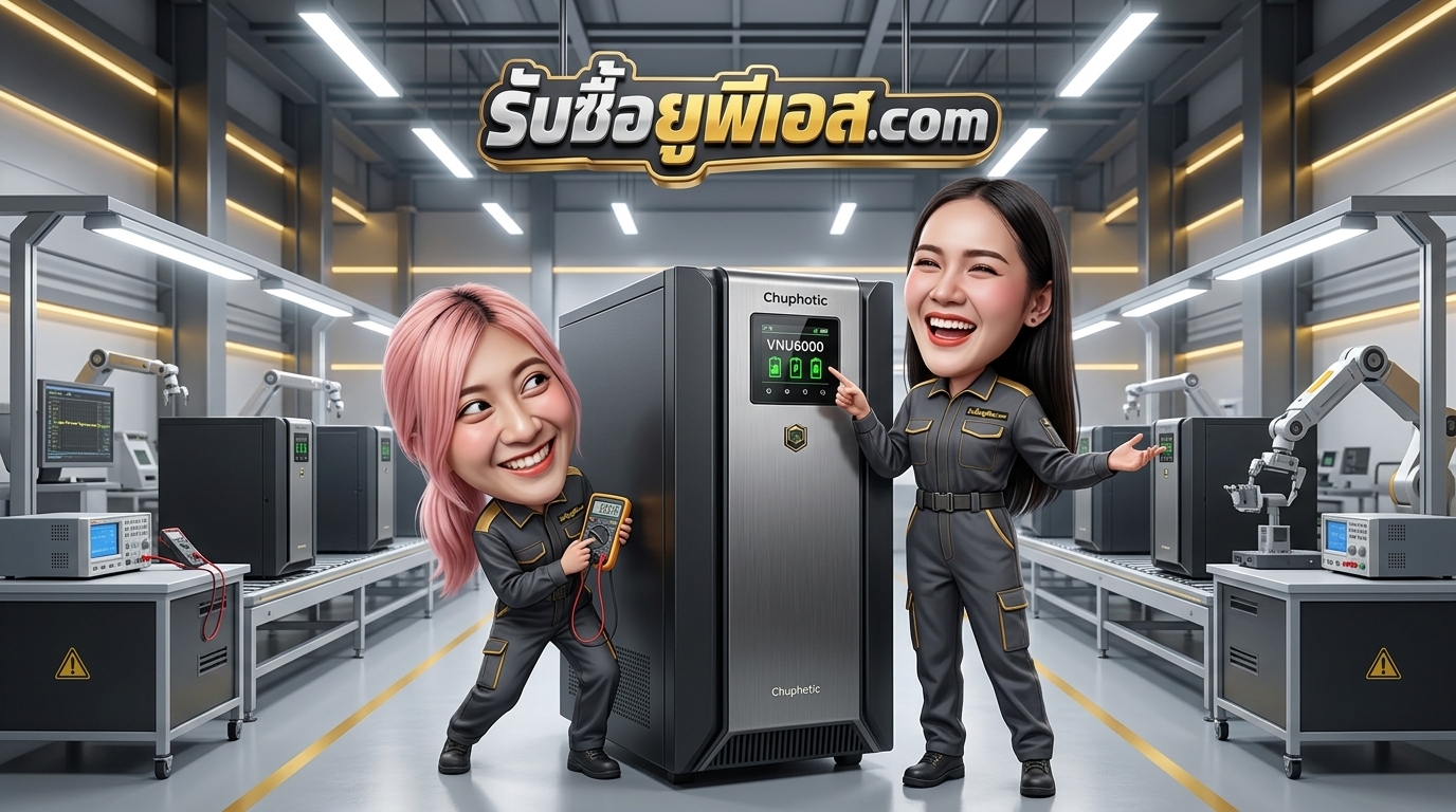 บริการรับซื้อ UPS Chuphotic VNU6000 เครื่องสำรองไฟ True Online Double Conversion ขนาด 6000VA